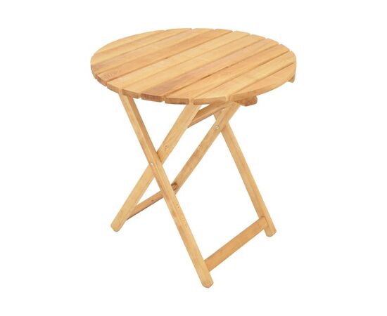 Τραπέζι Letna pakoworld πτυσσόμενο μασίφ ξύλο οξιάς σε φυσική απόχρωση Φ70x75εκ - ΤΡΑΠΕΖΙΑ ΕΞ. ΧΩΡΟΥ στο Milonadakis.gr