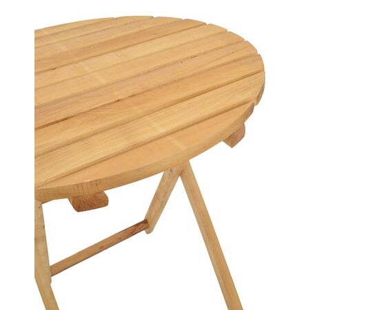 Τραπέζι Letna pakoworld πτυσσόμενο μασίφ ξύλο οξιάς σε φυσική απόχρωση Φ70x75εκ - ΤΡΑΠΕΖΙΑ ΕΞ. ΧΩΡΟΥ στο Milonadakis.gr