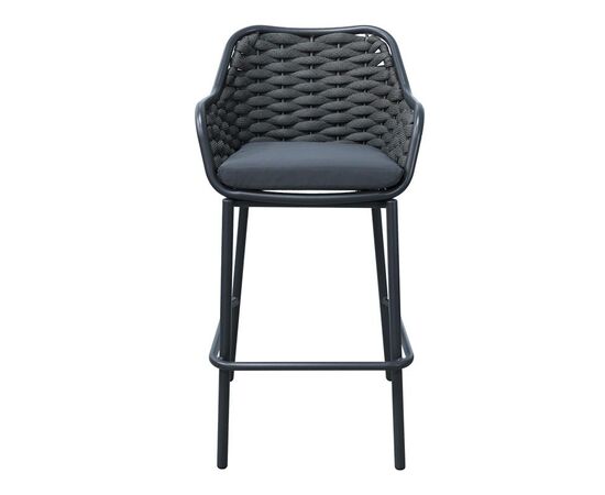 Σκαμπό μπαρ Zuki pakoworld αλουμίνιο με γκρι σκελετό και μαξιλάρι 55x54x109εκ - ΣΚΑΜΠΩ στο Milonadakis.gr