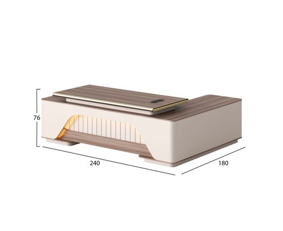 ΓΡΑΦΕΙΟ ΓΩΝΙΑ ΣΕΙΡΑ SUPERON HM2137L ΜΕΛΑΜΙΝΗ ΜΠΕΖ--LED ΦΩΤΙΣΜΟΣ 240x180x76Υεκ. - ΓΡΑΦΕΙΑ στο Milonadakis.gr