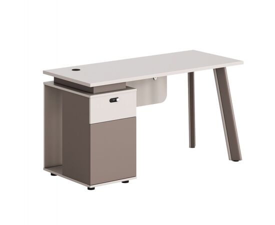 ΓΡΑΦΕΙΟ ΜΕ ΑΡΙΣΤΕΡΟ ΝΤΟΥΛΑΠΙ NEWLINE HM18273L ΜΕΛΑΜΙΝΗ ΕΚΡΟΥ-ΑΝΟΙΧΤΟ ΚΑΦΕ 120x60x75Υεκ - ΓΡΑΦΕΙΑ στο Milonadakis.gr