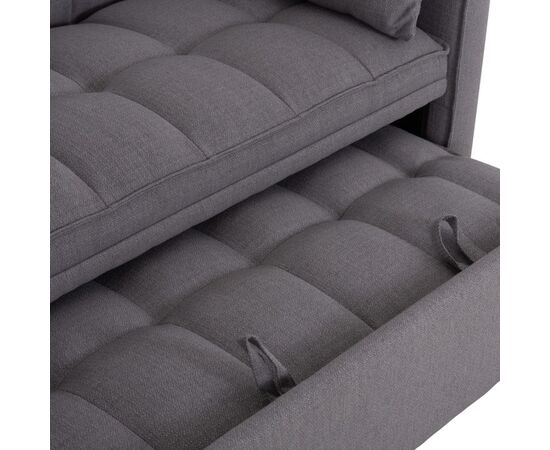 ΚΑΝΑΠΕΣ ΚΡΕΒΑΤΙ 2-ΘΕΣΙΟΣ BORG HM3289.01 ΓΚΡΙ ΥΦΑΣΜΑ 140x75x89Υεκ - ΚΑΝΑΠΕΔΕΣ-ΣΑΛΟΝΙΑ στο Milonadakis.gr