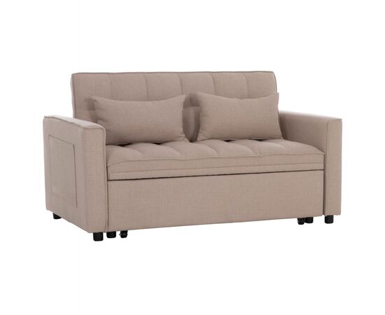 ΚΑΝΑΠΕΣ ΚΡΕΒΑΤΙ 2-ΘΕΣΙΟΣ BORG HM3289.03 ΜΠΕΖ ΥΦΑΣΜΑ 140x75x89Υεκ - ΚΑΝΑΠΕΔΕΣ-ΣΑΛΟΝΙΑ στο Milonadakis.gr