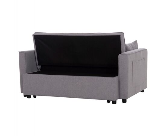 ΚΑΝΑΠΕΣ ΚΡΕΒΑΤΙ 2-ΘΕΣΙΟΣ BORG HM3289.11 ΓΚΡΙ ΥΦΑΣΜΑ 140x75x89Υεκ - ΚΑΝΑΠΕΔΕΣ-ΣΑΛΟΝΙΑ στο Milonadakis.gr