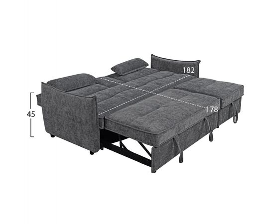 ΚΑΝΑΠΕΣ ΚΡΕΒΑΤΙ 2-ΘΕΣΙΟΣ VELAR HM3305.01 ΓΚΡΙ ΥΦΑΣΜΑ 208x86x85Υεκ. - ΚΑΝΑΠΕΔΕΣ-ΣΑΛΟΝΙΑ στο Milonadakis.gr