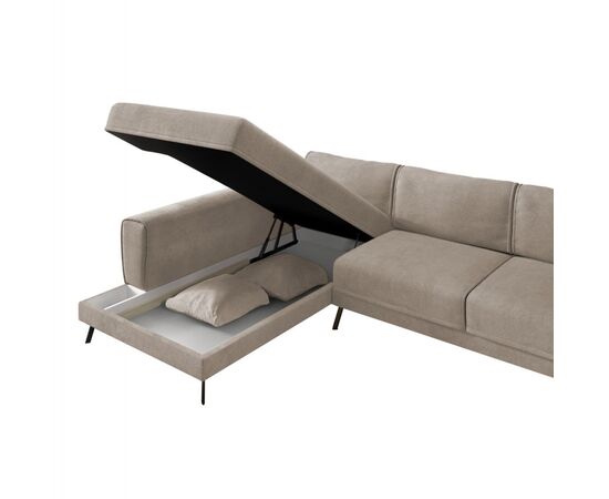 ΚΑΝΑΠΕΣ ΚΡΕΒΑΤΙ ΑΡΙΣΤΕΡΗ ΓΩΝΙΑ ZENORA HM3337.03L ΜΠΕΖ ΥΦΑΣΜΑ 304x212x80Υεκ - ΚΑΝΑΠΕΔΕΣ-ΣΑΛΟΝΙΑ στο Milonadakis.gr