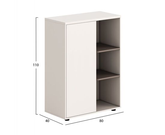 ΝΤΟΥΛΑΠΙ/ΒΙΒΛΙΟΘΗΚΗ NEWLINE HM18283 ΜΕΛΑΜΙΝΗ ΛΕΥΚΗ & ΑΝΟΙΧΤΟ ΚΑΦΕ 80x40x110Υεκ. - ΝΤΟΥΛΑΠΙΑ στο Milonadakis.gr