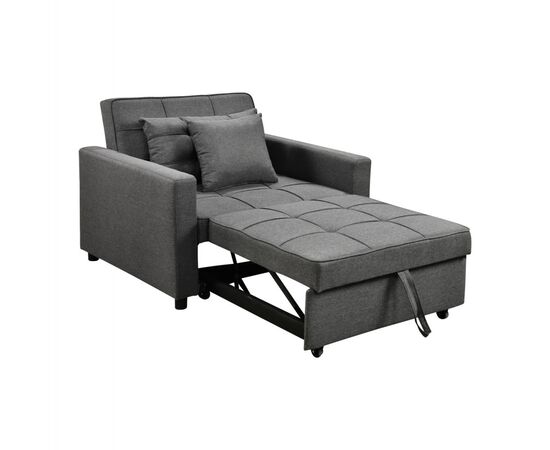 ΠΟΛΥΘΡΟΝΑ-ΚΡΕΒΑΤΙ MERO HM3306.01 ΓΚΡΙ ΥΦΑΣΜΑ 98x85x88Υεκ. - ΠΟΛΥΘΡΟΝΕΣ ΚΡΕΒΑΤΙ στο Milonadakis.gr