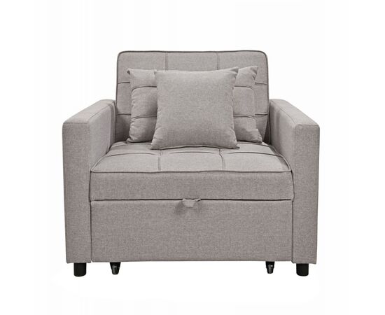 ΠΟΛΥΘΡΟΝΑ-ΚΡΕΒΑΤΙ MERO HM3306.03 ΜΠΕΖ ΥΦΑΣΜΑ 98x85x88Υεκ. - ΠΟΛΥΘΡΟΝΕΣ ΚΡΕΒΑΤΙ στο Milonadakis.gr