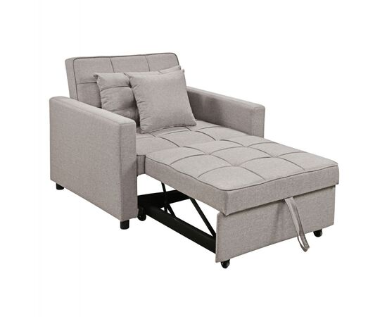 ΠΟΛΥΘΡΟΝΑ-ΚΡΕΒΑΤΙ MERO HM3306.03 ΜΠΕΖ ΥΦΑΣΜΑ 98x85x88Υεκ. - ΠΟΛΥΘΡΟΝΕΣ ΚΡΕΒΑΤΙ στο Milonadakis.gr