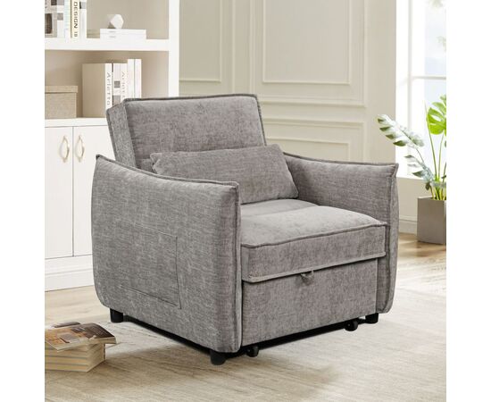 ΠΟΛΥΘΡΟΝΑ-ΚΡΕΒΑΤΙ ORYN HM3307.03 ΜΠΕΖ ΥΦΑΣΜΑ 89x85x84Υεκ. - ΠΟΛΥΘΡΟΝΕΣ ΚΡΕΒΑΤΙ στο Milonadakis.gr