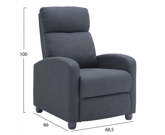 ΠΟΛΥΘΡΟΝΑ ΣΑΛΟΝΙΟΥ RELAX DROSEN HM3299.01 ΓΚΡΙ ΥΦΑΣΜΑ 68,5x86x100Υεκ - ΠΟΛΥΘΡΟΝΕΣ RELAX στο Milonadakis.gr