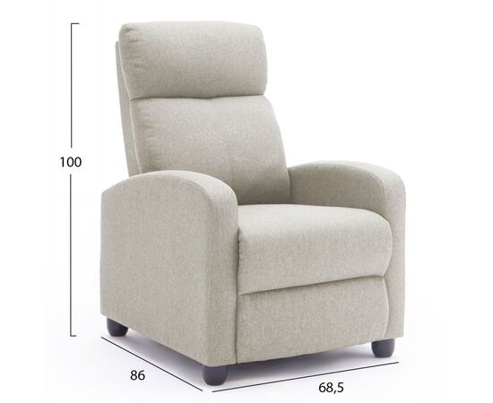 ΠΟΛΥΘΡΟΝΑ ΣΑΛΟΝΙΟΥ RELAX DROSEN HM3299.03 ΜΠΕΖ ΥΦΑΣΜΑ 68,5x86x100Υεκ - ΠΟΛΥΘΡΟΝΕΣ RELAX στο Milonadakis.gr