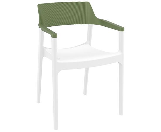 TULUM WHITE/OLIVE GREEN ΠΟΛΥΘΡΟΝΑ ΠΟΛ/ΝΙΟΥ 55X52X79εκ. - ΚΑΡΕΚΛΕΣ - ΠΟΛΥΘΡΟΝΕΣ στο Milonadakis.gr