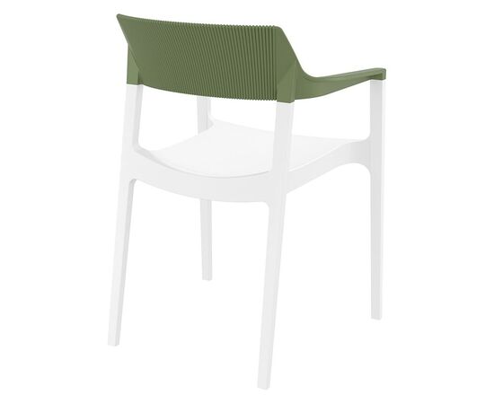 TULUM WHITE/OLIVE GREEN ΠΟΛΥΘΡΟΝΑ ΠΟΛ/ΝΙΟΥ 55X52X79εκ. - ΚΑΡΕΚΛΕΣ - ΠΟΛΥΘΡΟΝΕΣ στο Milonadakis.gr