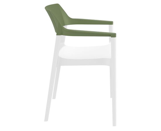 TULUM WHITE/OLIVE GREEN ΠΟΛΥΘΡΟΝΑ ΠΟΛ/ΝΙΟΥ 55X52X79εκ. - ΚΑΡΕΚΛΕΣ - ΠΟΛΥΘΡΟΝΕΣ στο Milonadakis.gr