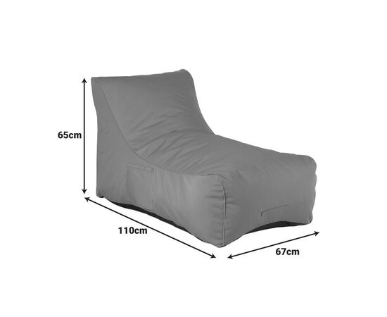 Πουφ ξαπλώστρα Otenda pakoworld αδιάβροχο σε μπεζ απόχρωση 67x110x65εκ - ΠΟΥΦ στο Milonadakis.gr