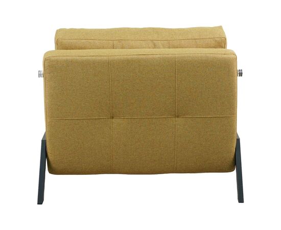 Πολυθρόνα-κρεβάτι Fancy pakoworld ύφασμα σε κίτρινη απόχρωση με μαύρο πόδι 95x98x70εκ - ΚΑΡΕΚΛΕΣ - ΠΟΛΥΘΡΟΝΕΣ ΕΣ. στο Milonadakis.gr