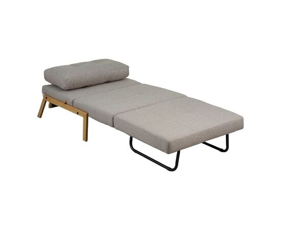 Πολυθρόνα-κρεβάτι Fancy pakoworld ύφασμα σε μπεζ απόχρωση με φυσικό πόδι 95x98x70εκ - ΚΑΡΕΚΛΕΣ - ΠΟΛΥΘΡΟΝΕΣ ΕΣ. στο Milonadakis.gr