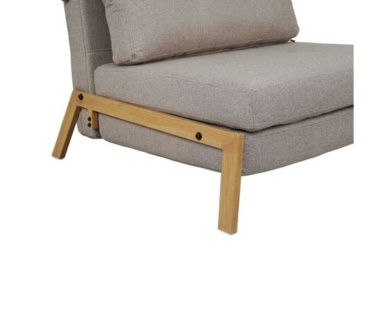 Πολυθρόνα-κρεβάτι Fancy pakoworld ύφασμα σε μπεζ απόχρωση με φυσικό πόδι 95x98x70εκ - ΚΑΡΕΚΛΕΣ - ΠΟΛΥΘΡΟΝΕΣ ΕΣ. στο Milonadakis.gr