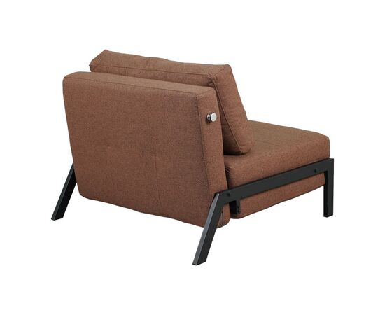 Πολυθρόνα-κρεβάτι Fancy pakoworld ύφασμα σε απόχρωση καφέ με μαύρο πόδι 95x98x70εκ - ΚΑΡΕΚΛΕΣ - ΠΟΛΥΘΡΟΝΕΣ ΕΣ. στο Milonadakis.gr