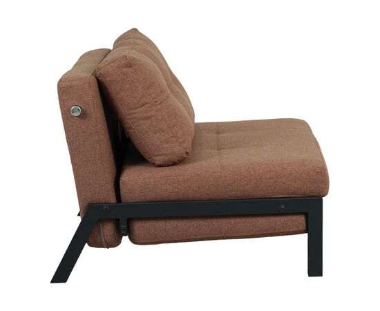 Πολυθρόνα-κρεβάτι Fancy pakoworld ύφασμα σε απόχρωση καφέ με μαύρο πόδι 95x98x70εκ - ΚΑΡΕΚΛΕΣ - ΠΟΛΥΘΡΟΝΕΣ ΕΣ. στο Milonadakis.gr