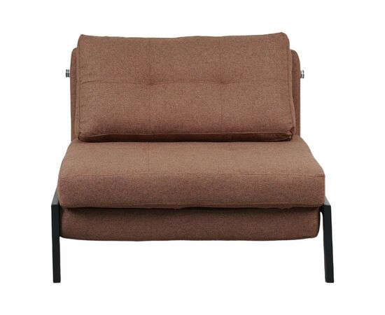Πολυθρόνα-κρεβάτι Fancy pakoworld ύφασμα σε απόχρωση καφέ με μαύρο πόδι 95x98x70εκ - ΚΑΡΕΚΛΕΣ - ΠΟΛΥΘΡΟΝΕΣ ΕΣ. στο Milonadakis.gr