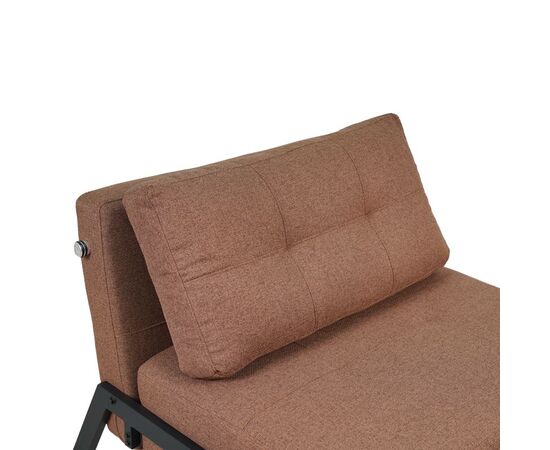Πολυθρόνα-κρεβάτι Fancy pakoworld ύφασμα σε απόχρωση καφέ με μαύρο πόδι 95x98x70εκ - ΚΑΡΕΚΛΕΣ - ΠΟΛΥΘΡΟΝΕΣ ΕΣ. στο Milonadakis.gr