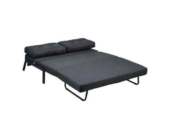 Καναπές 2θέσιος-κρεβάτι Fancy pakoworld ύφασμα σε ανθρακί απόχρωση με μαύρο πόδι 150x92x77εκ - ΚΑΝΑΠΕΔΕΣ-ΣΑΛΟΝΙΑ στο Milonadakis.gr