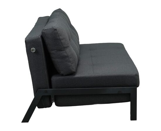 Καναπές 2θέσιος-κρεβάτι Fancy pakoworld ύφασμα σε ανθρακί απόχρωση με μαύρο πόδι 150x92x77εκ - ΚΑΝΑΠΕΔΕΣ-ΣΑΛΟΝΙΑ στο Milonadakis.gr