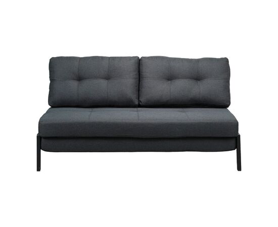 Καναπές 2θέσιος-κρεβάτι Fancy pakoworld ύφασμα σε ανθρακί απόχρωση με μαύρο πόδι 150x92x77εκ - ΚΑΝΑΠΕΔΕΣ-ΣΑΛΟΝΙΑ στο Milonadakis.gr