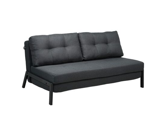 Καναπές 2θέσιος-κρεβάτι Fancy pakoworld ύφασμα σε ανθρακί απόχρωση με μαύρο πόδι 150x92x77εκ - ΚΑΝΑΠΕΔΕΣ-ΣΑΛΟΝΙΑ στο Milonadakis.gr