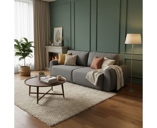 Kαναπές-κρεβάτι τριθέσιος Hungie pakoworld υφασμα γκρι 250x92x89εκ - ΚΑΝΑΠΕΔΕΣ-ΣΑΛΟΝΙΑ στο Milonadakis.gr