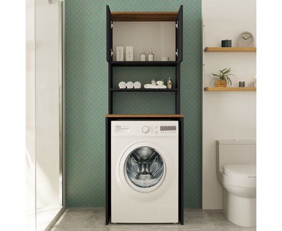 Έπιπλο πλυντηρίου Rano pakoworld ανθρακί-sonoma 65x60x184εκ - ΟΡΓΑΝΩΣΗ ΣΠΙΤΙΟΥ στο Milonadakis.gr