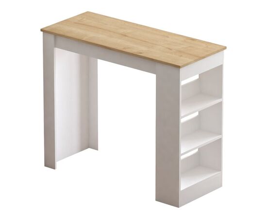 Τραπέζι μπαρ Riff pakoworld λευκό-sonoma 120x50x100εκ - ΤΡΑΠΕΖΙΑ ΚΟΥΖΙΝΑΣ στο Milonadakis.gr
