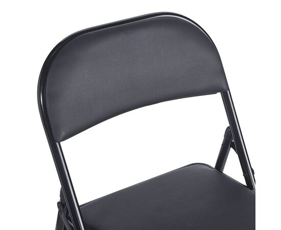 Καρέκλα Niro pakoworld πτυσσόμενη pu-μέταλλο σε μαύρη απόχρωση 46x46x79εκ - ΚΑΡΕΚΛΕΣ - ΠΟΛΥΘΡΟΝΕΣ ΕΣ. στο Milonadakis.gr