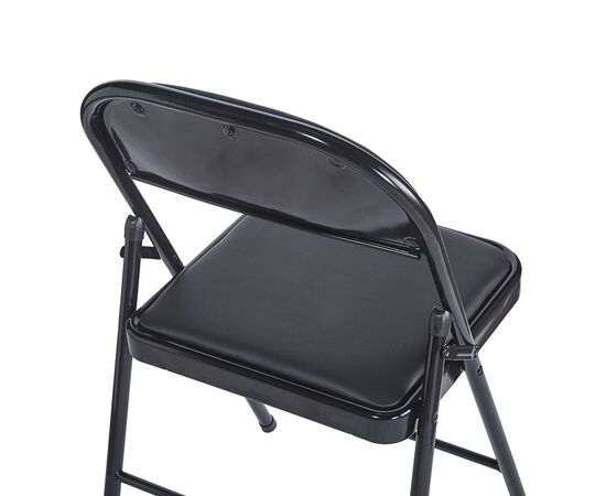 Καρέκλα Niro pakoworld πτυσσόμενη pu-μέταλλο σε μαύρη απόχρωση 46x46x79εκ - ΚΑΡΕΚΛΕΣ - ΠΟΛΥΘΡΟΝΕΣ ΕΣ. στο Milonadakis.gr