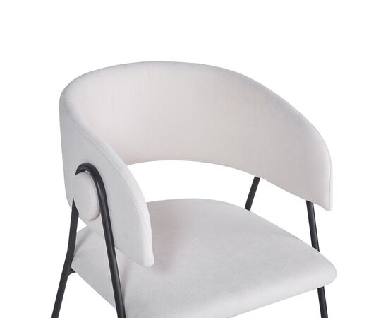 Πολυθρόνα Rachele I pakoworld μπεζ ύφασμα-πόδι μαύρο μέταλλο 52x65x79εκ - ΚΑΡΕΚΛΕΣ - ΠΟΛΥΘΡΟΝΕΣ ΕΣ. στο Milonadakis.gr