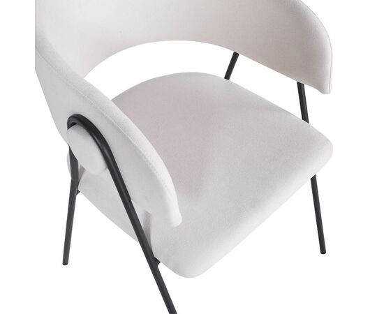 Πολυθρόνα Rachele I pakoworld μπεζ ύφασμα-πόδι μαύρο μέταλλο 52x65x79εκ - ΚΑΡΕΚΛΕΣ - ΠΟΛΥΘΡΟΝΕΣ ΕΣ. στο Milonadakis.gr