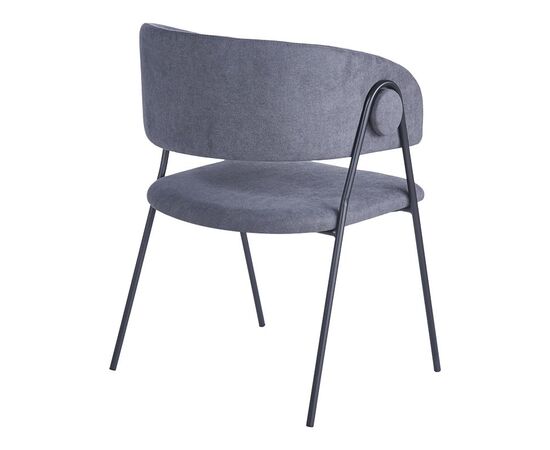 Πολυθρόνα Rachele I pakoworld ανθρακί ύφασμα-πόδι μαύρο μέταλλο 52x65x79εκ - ΚΑΡΕΚΛΕΣ - ΠΟΛΥΘΡΟΝΕΣ ΕΣ. στο Milonadakis.gr