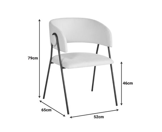 Πολυθρόνα Rachele I pakoworld ανθρακί ύφασμα-πόδι μαύρο μέταλλο 52x65x79εκ - ΚΑΡΕΚΛΕΣ - ΠΟΛΥΘΡΟΝΕΣ ΕΣ. στο Milonadakis.gr