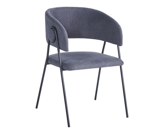 Πολυθρόνα Rachele I pakoworld ανθρακί ύφασμα-πόδι μαύρο μέταλλο 52x65x79εκ - ΚΑΡΕΚΛΕΣ - ΠΟΛΥΘΡΟΝΕΣ ΕΣ. στο Milonadakis.gr