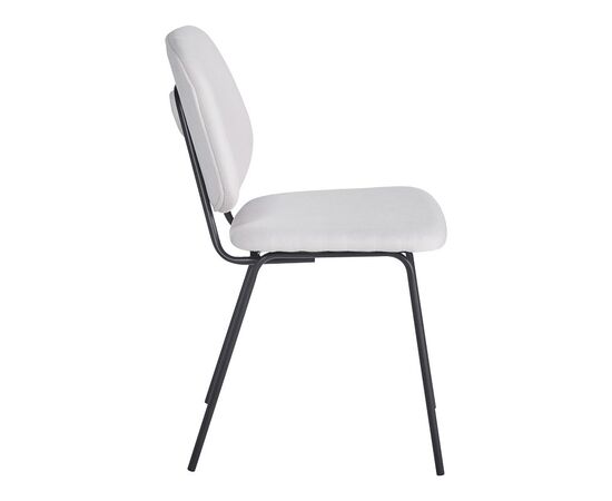 Καρέκλα Pietro I pakoworld μπεζ ύφασμα-πόδι μαύρο μέταλλο 45x55x82.5εκ - ΚΑΡΕΚΛΕΣ - ΠΟΛΥΘΡΟΝΕΣ ΕΣ. στο Milonadakis.gr