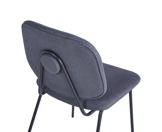 Καρέκλα Pietro I pakoworld ανθρακί ύφασμα-πόδι μαύρο μέταλλο 45x55x82.5εκ - ΚΑΡΕΚΛΕΣ - ΠΟΛΥΘΡΟΝΕΣ ΕΣ. στο Milonadakis.gr