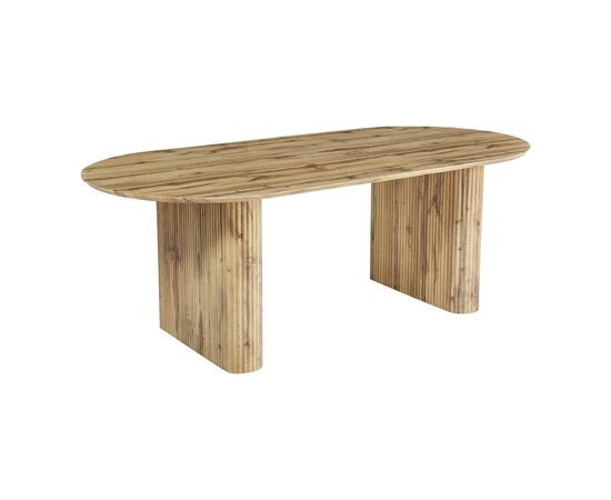 Τραπέζι Nembou pakoworld mdf σε oak απόχρωση 210x100x76εκ - ΤΡΑΠΕΖΙΑ ΚΟΥΖΙΝΑΣ στο Milonadakis.gr