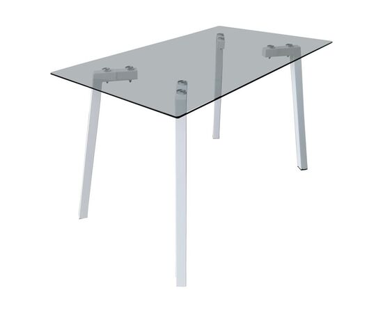 Τραπεζαρία με Καρέκλες Ariadne Λευκό και Τραπέζι Titta γυαλί 120x70x75εκ Σετ 5τεμ - ΤΡΑΠΕΖΑΡΙΕΣ στο Milonadakis.gr