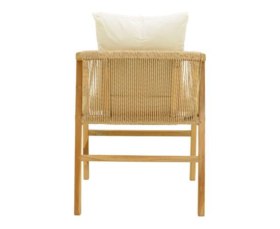 Πολυθρόνα Cuerda pakoworld σκελετός teak ξύλο με pe σχοινί σε φυσική απόχρωση 55x60x80εκ - ΚΑΡΕΚΛΕΣ - ΠΟΛΥΘΡΟΝΕΣ ΕΣ. στο Milonadakis.gr