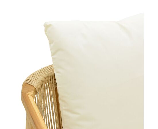 Πολυθρόνα Cuerda pakoworld σκελετός teak ξύλο με pe σχοινί σε φυσική απόχρωση 55x60x80εκ - ΚΑΡΕΚΛΕΣ - ΠΟΛΥΘΡΟΝΕΣ ΕΣ. στο Milonadakis.gr