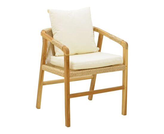 Πολυθρόνα Cuerda pakoworld σκελετός teak ξύλο με pe σχοινί σε φυσική απόχρωση 55x60x80εκ - ΚΑΡΕΚΛΕΣ - ΠΟΛΥΘΡΟΝΕΣ ΕΣ. στο Milonadakis.gr