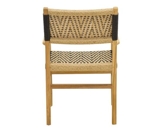 Πολυθρόνα Fermilo pakoworld σκελετός teak ξύλο με pe σχοινί σε φυσική-μαύρη απόχρωση 55x67x86εκ - ΚΑΡΕΚΛΕΣ - ΠΟΛΥΘΡΟΝΕΣ ΕΣ. στο Milonadakis.gr